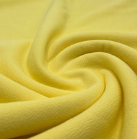 Plain Pastel Yellow Liverpool Bullet Stretch Fabric - T9 Fabrics