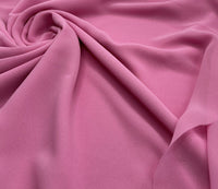 Plain Pink Chiffon Fabric - T9 Fabrics