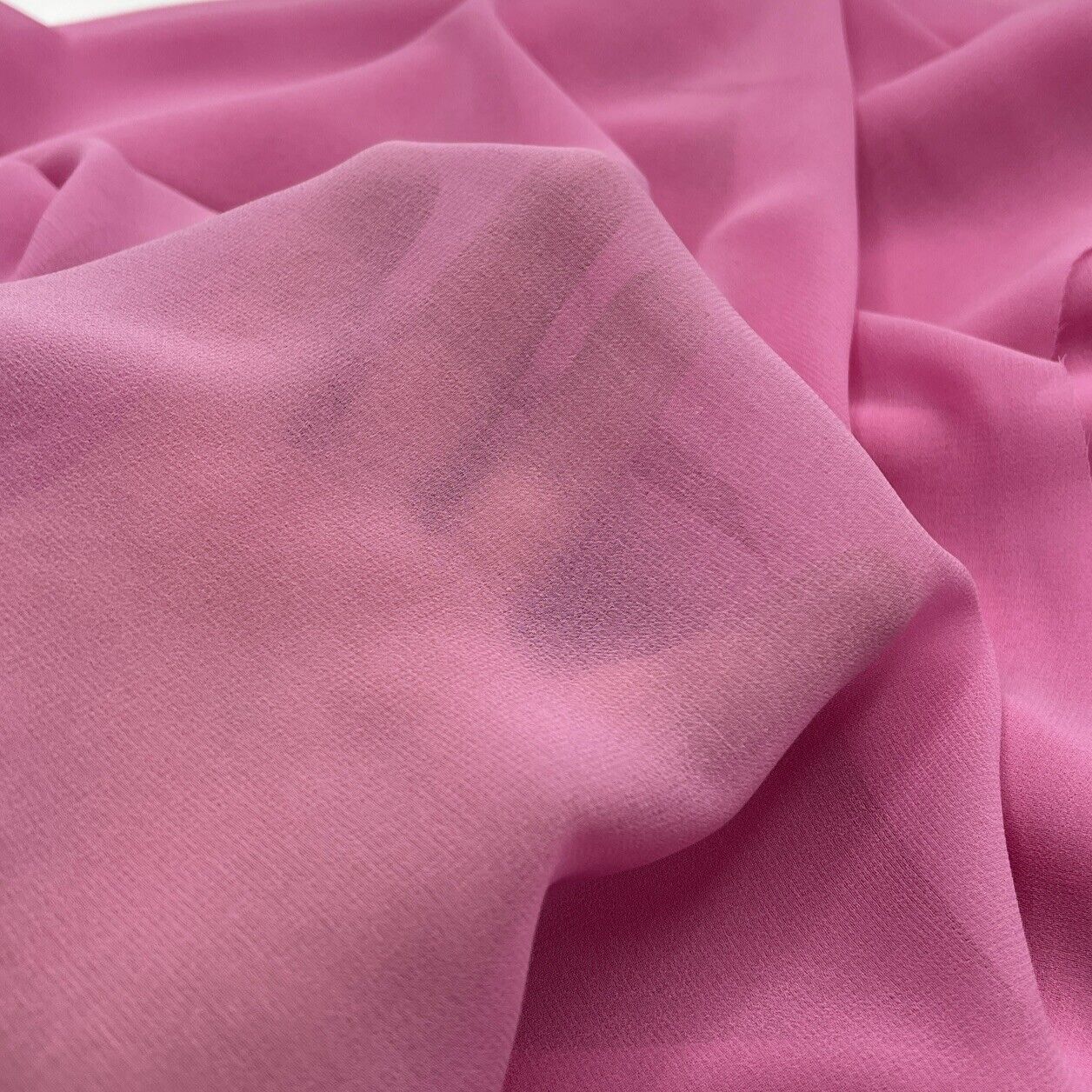 Plain Pink Chiffon Fabric - T9 Fabrics