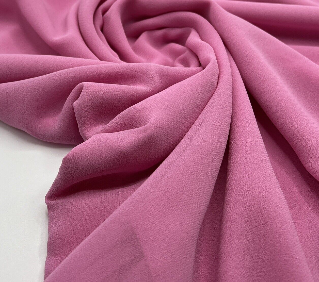 Plain Pink Chiffon Fabric - T9 Fabrics