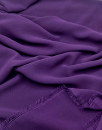 Plain Purple Chiffon Sheer Dress Bridal Fabric - T9 Fabrics