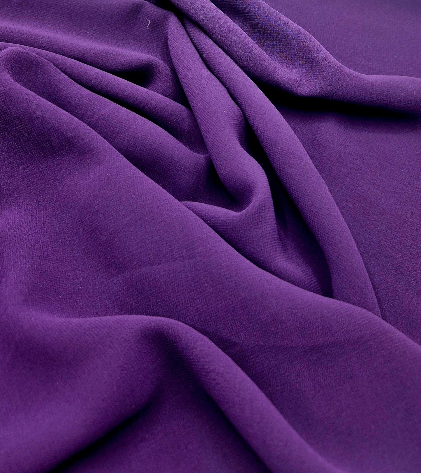 Plain Purple Chiffon Sheer Dress Bridal Fabric - T9 Fabrics