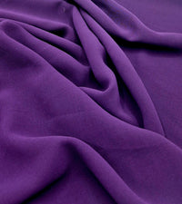 Plain Purple Chiffon Sheer Dress Bridal Fabric - T9 Fabrics
