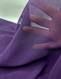 Plain Purple Chiffon Sheer Dress Bridal Fabric - T9 Fabrics