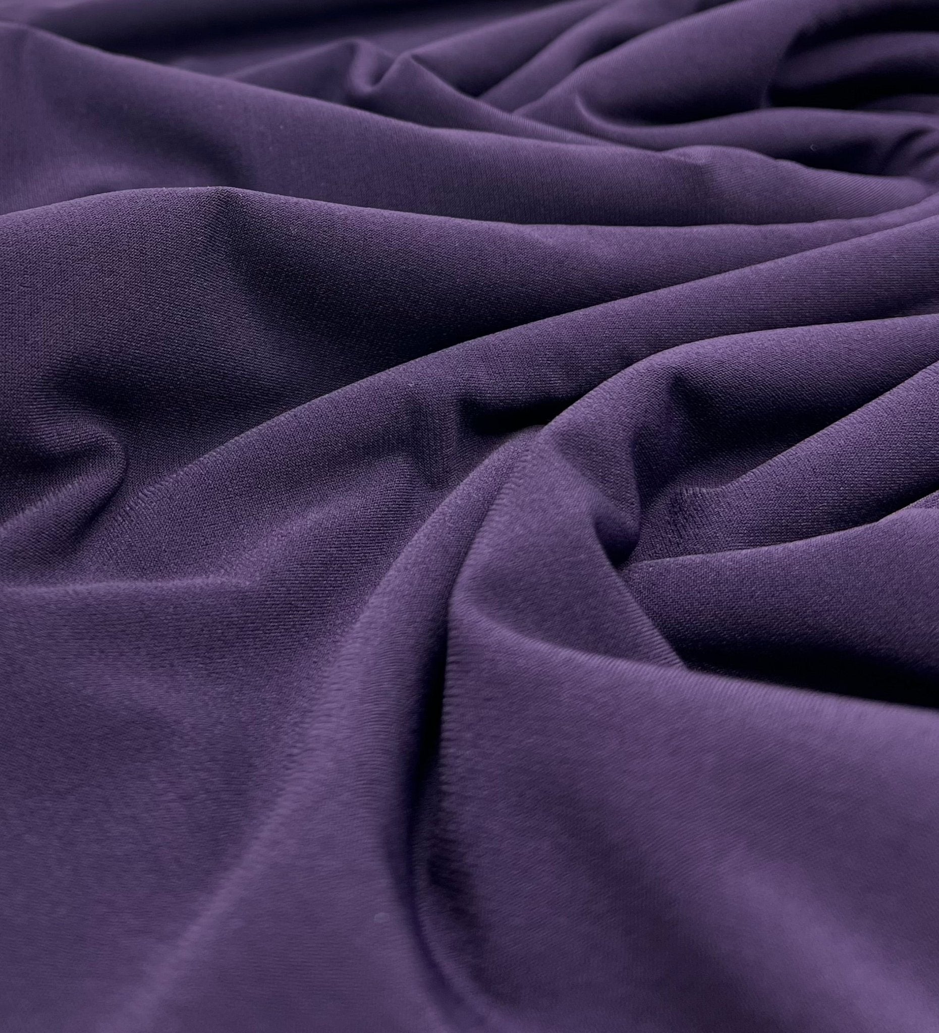 Plain Purple ITY 4 Way Stretch Fabric - T9 Fabrics