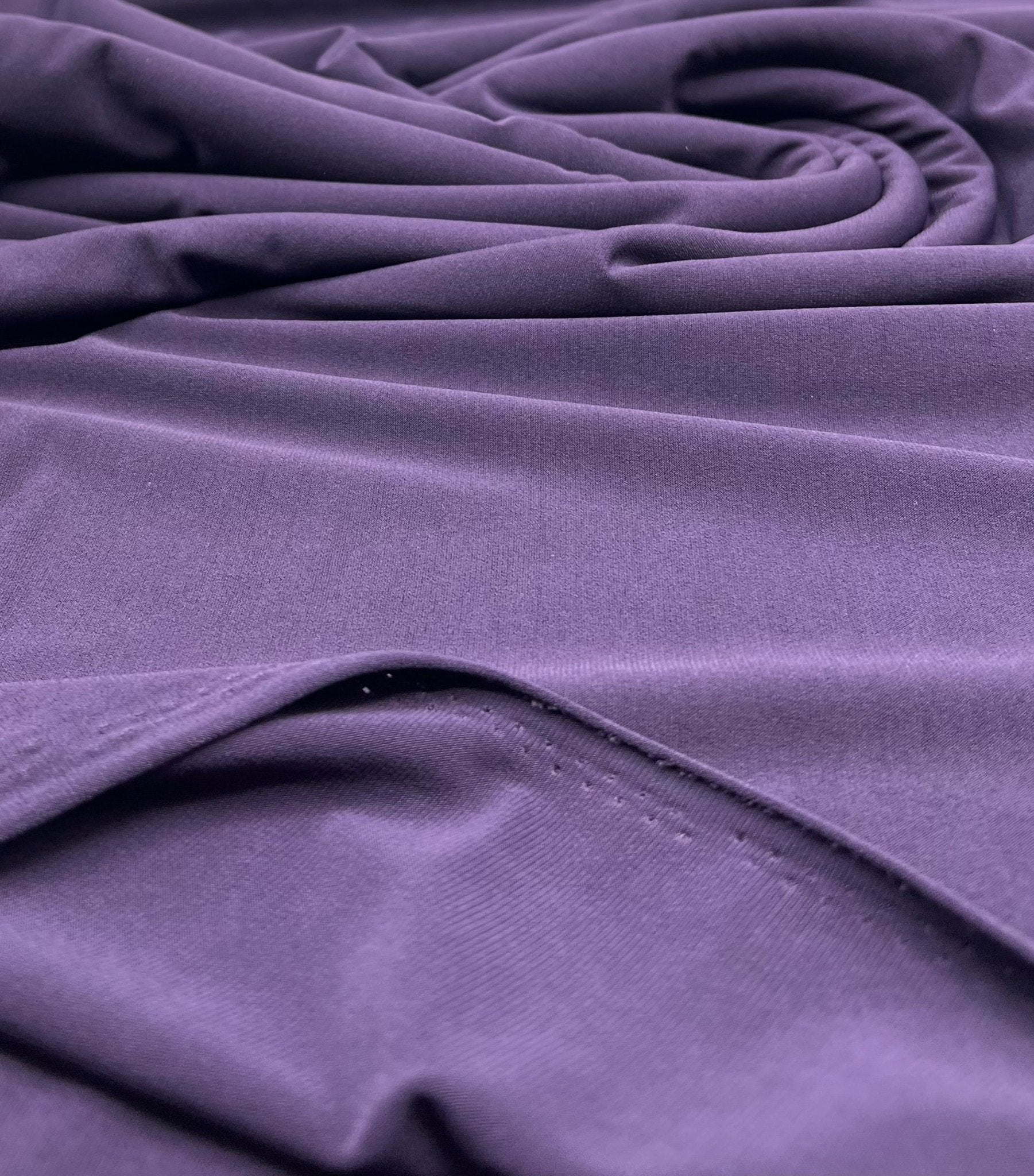 Plain Purple ITY 4 Way Stretch Fabric - T9 Fabrics