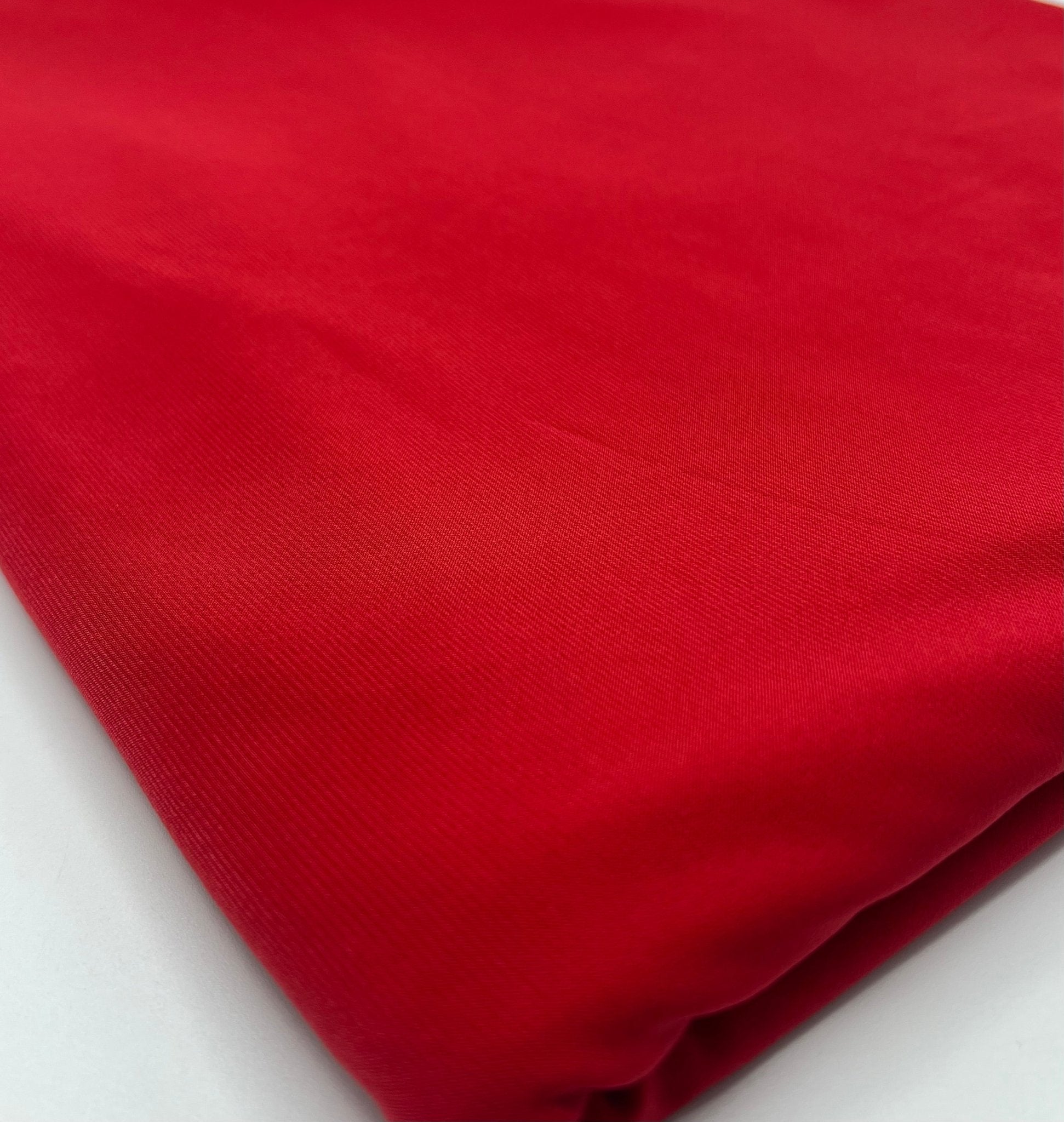 Plain Red ITY 4 Way Stretch Fabric - T9 Fabrics