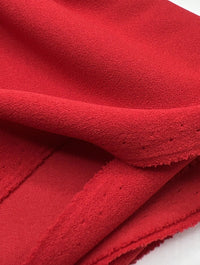 Plain Red Scuba Crepe Stretch Jersey Fabric 4 Way Stretch - T9 Fabrics