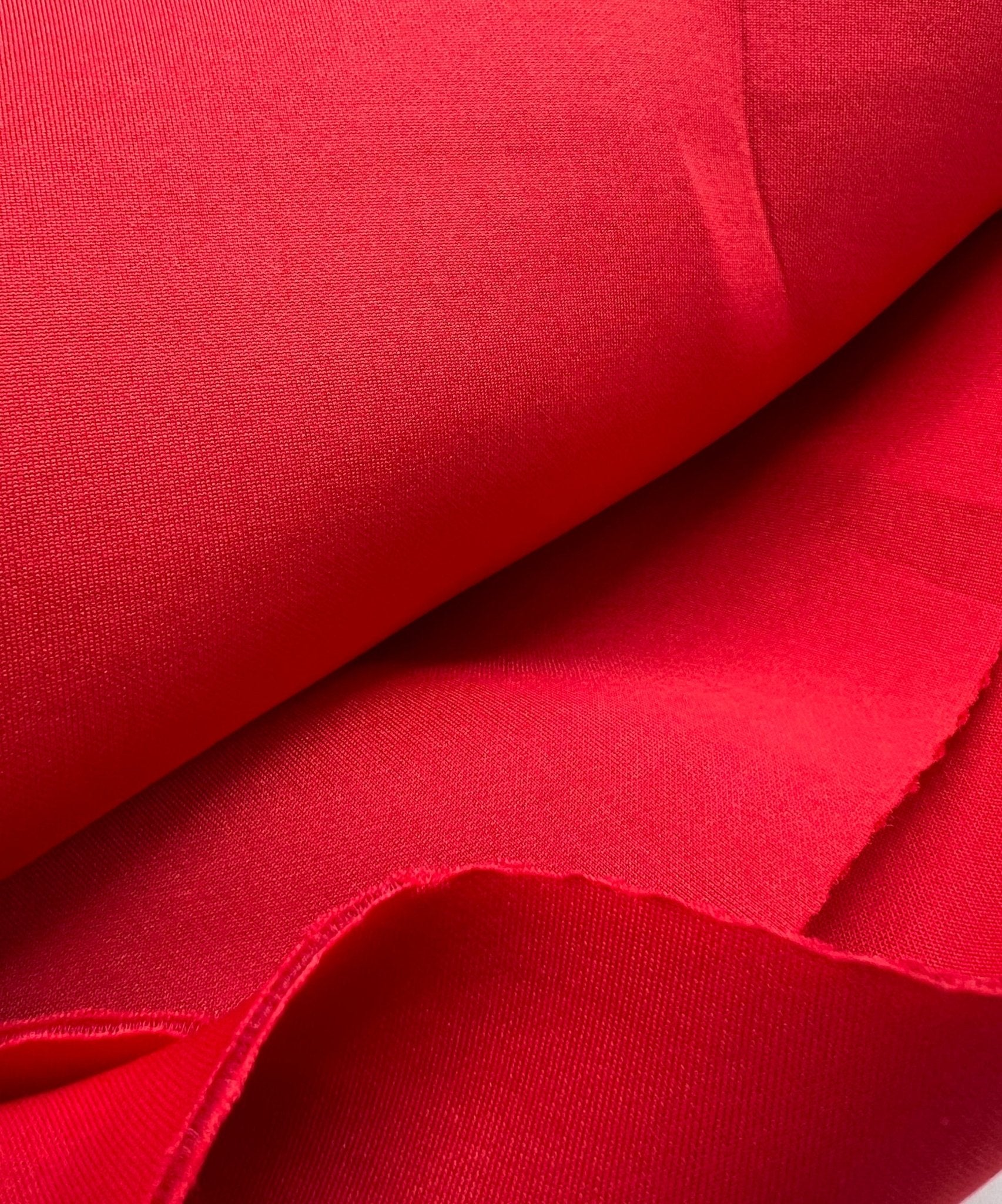 Plain Red Scuba Foam 3D Mono Scuba Stretch Fabric - T9 Fabrics