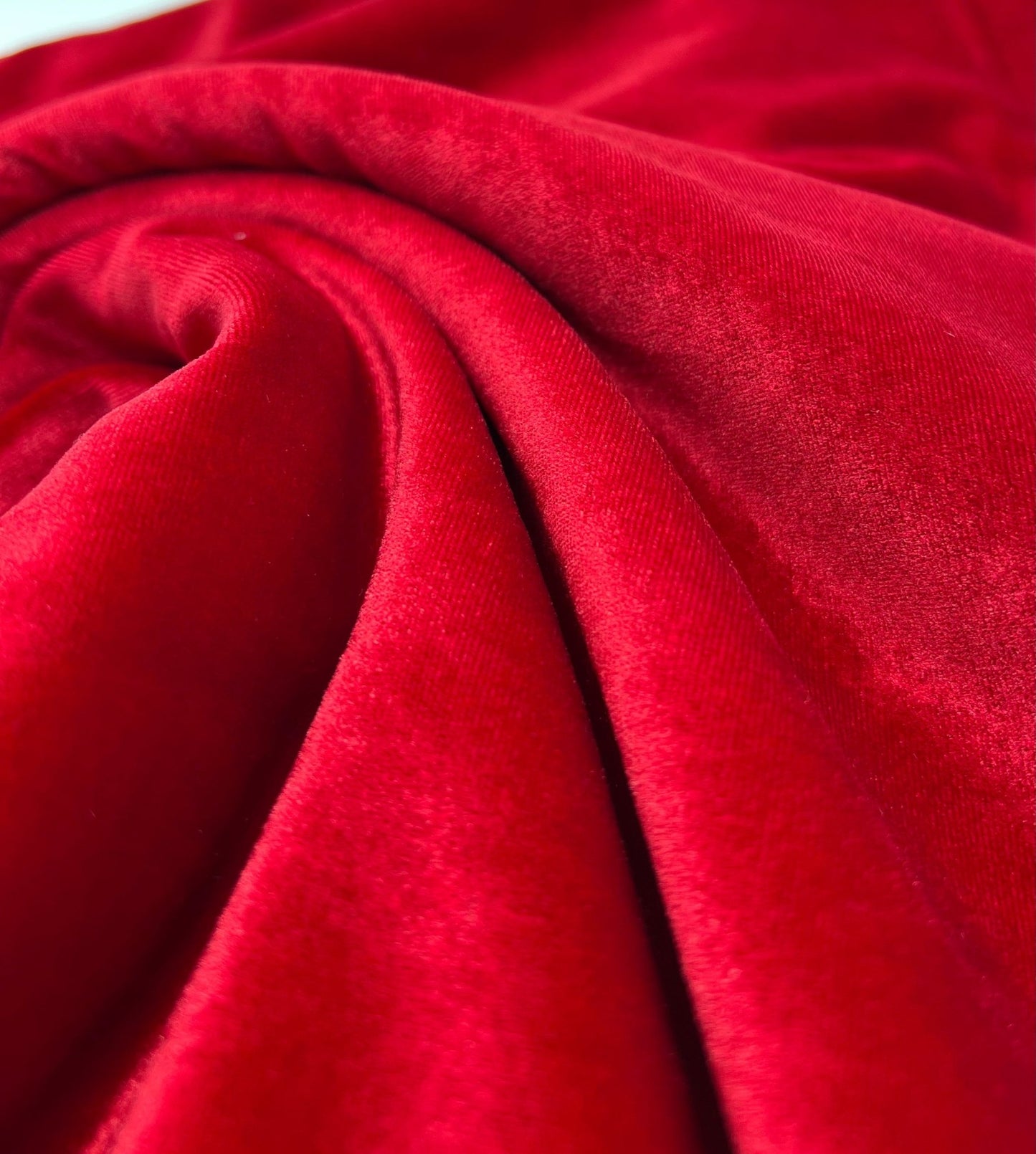 Plain Red Wine Velour Fabric - T9 Fabrics