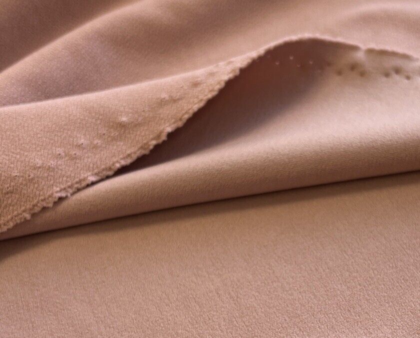 Plain Rose Scuba Crepe Stretch Jersey Fabric 4 Way Stretch - T9 Fabrics