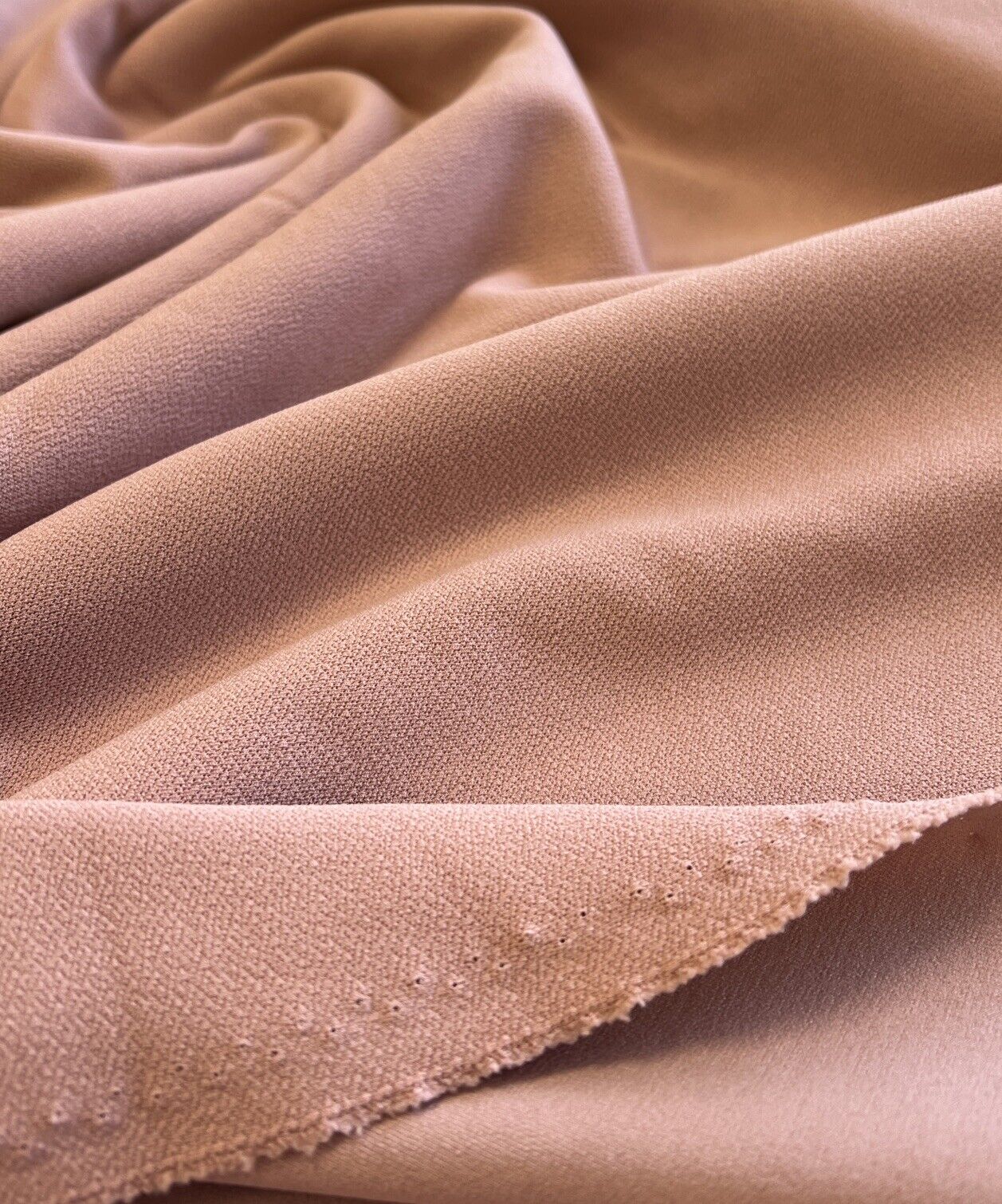 Plain Rose Scuba Crepe Stretch Jersey Fabric 4 Way Stretch - T9 Fabrics