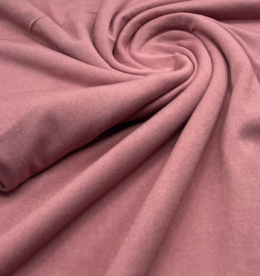 Plain Rose Viscose Elastane Fabric 4 Way Stretch Jersey - T9 Fabrics