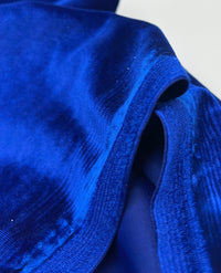 Plain Royal Blue Velour Fabric - T9 Fabrics