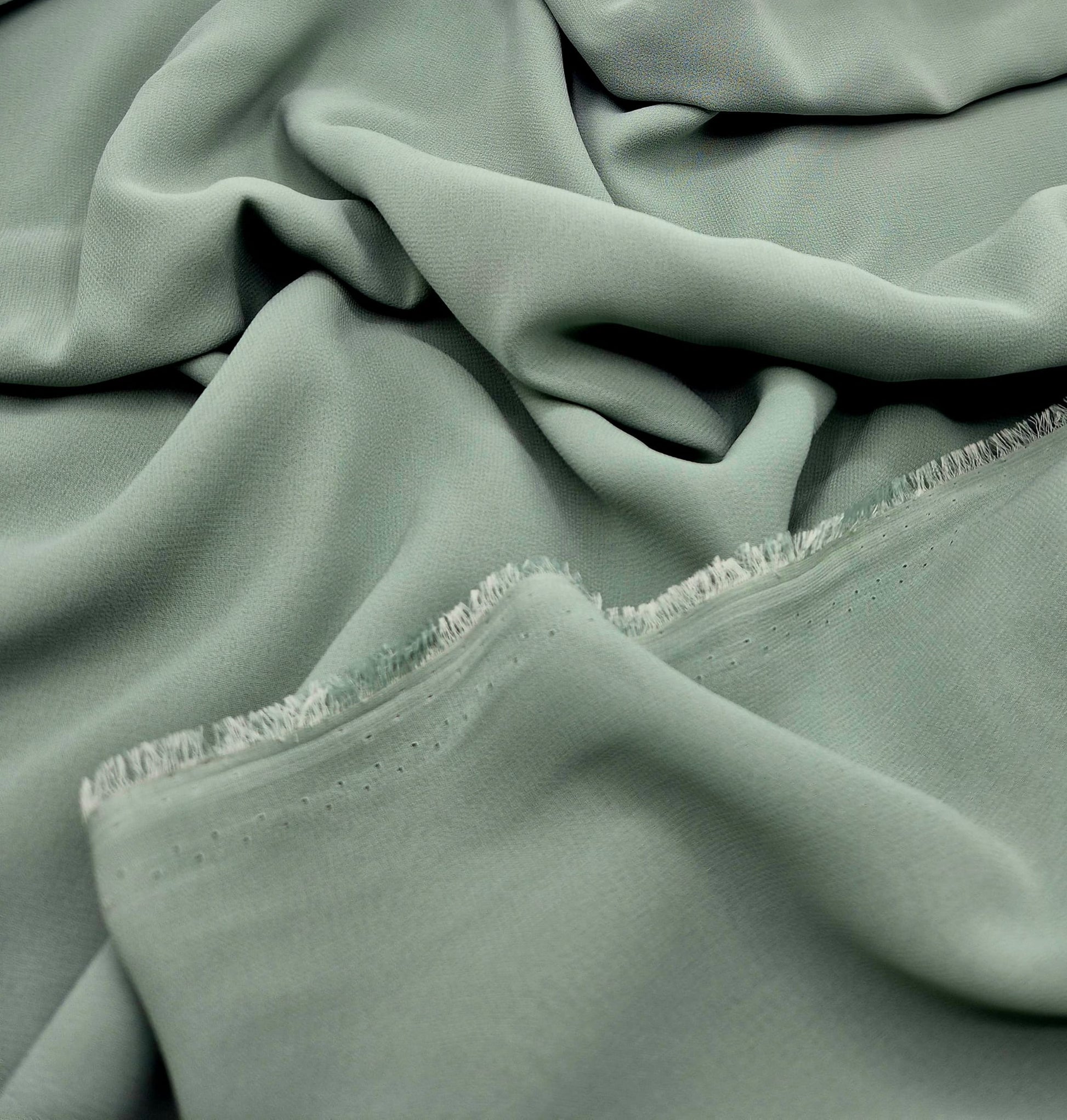 Plain Sage Chiffon Sheer Dress Bridal Fabric - T9 Fabrics