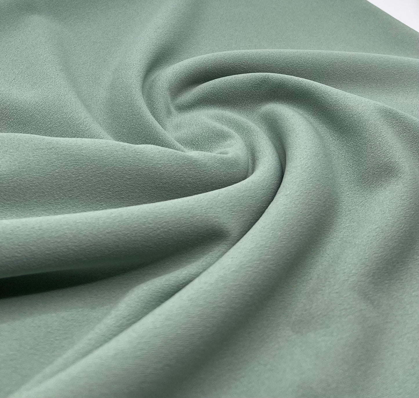 Plain Sage Scuba Crepe Stretch Jersey Fabric 4 Way Stretch - T9 Fabrics