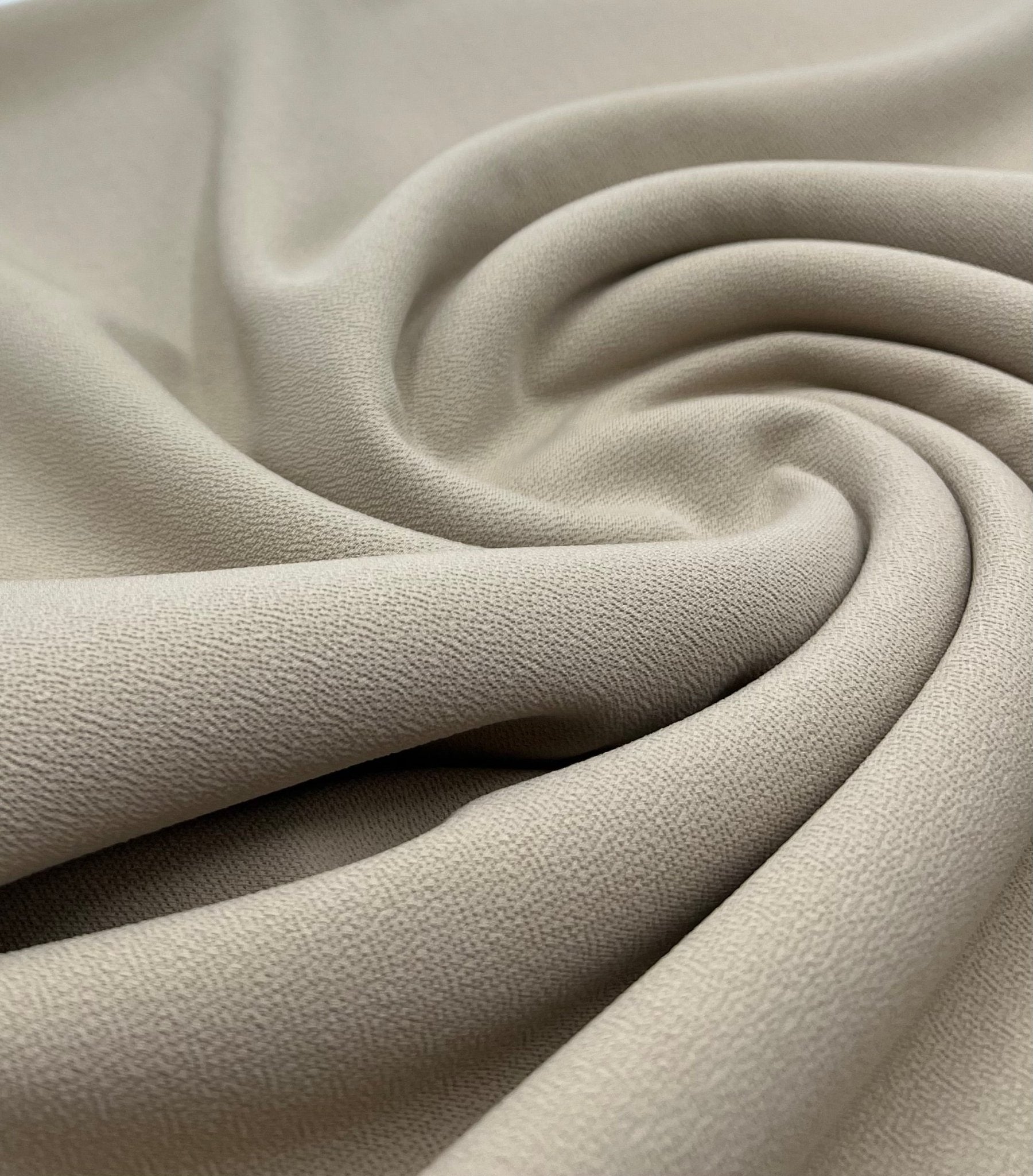 Plain Stone Scuba Crepe Stretch Jersey Fabric 4 Way Stretch - T9 Fabrics