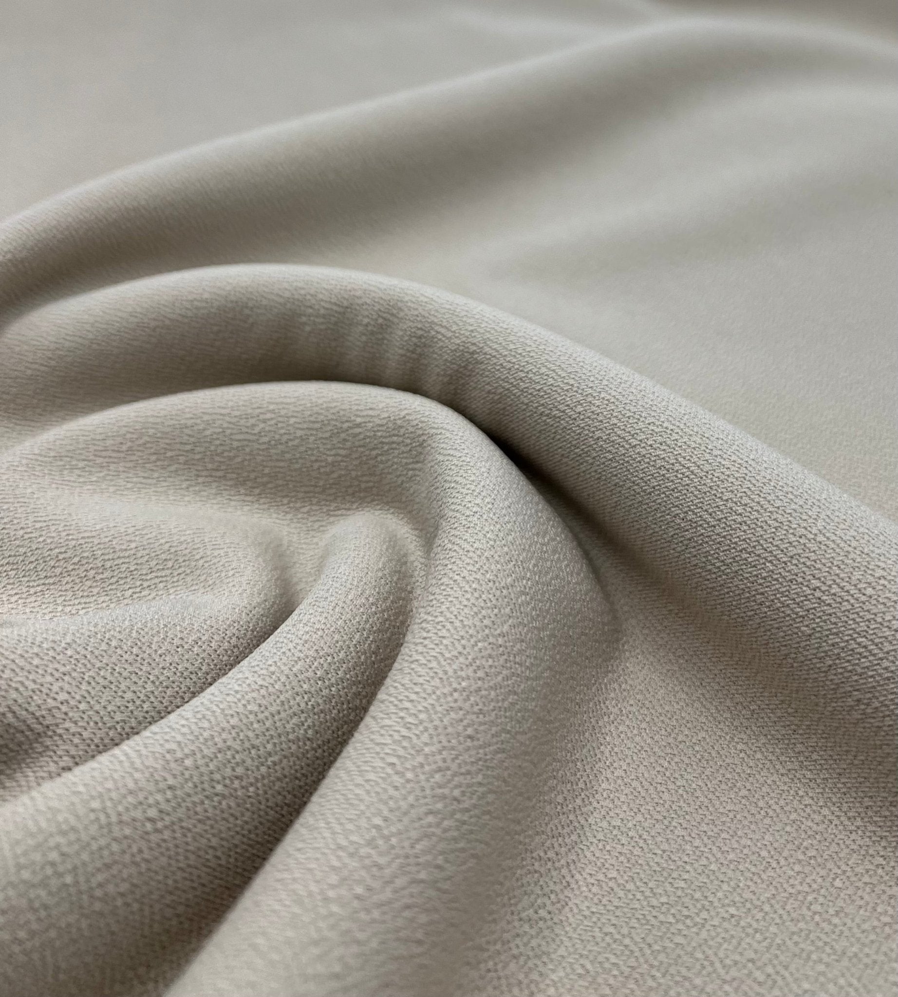 Plain Stone Scuba Crepe Stretch Jersey Fabric 4 Way Stretch - T9 Fabrics