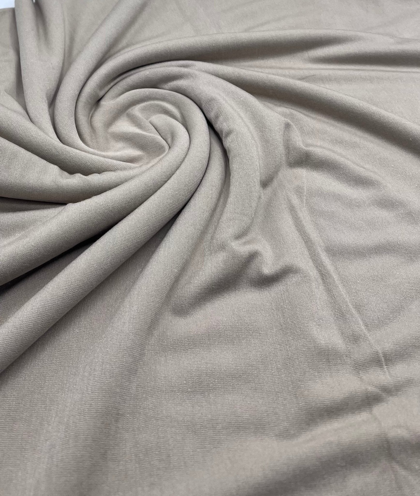 Plain Stone Viscose Elastane Fabric 4 Way Stretch Jersey - T9 Fabrics