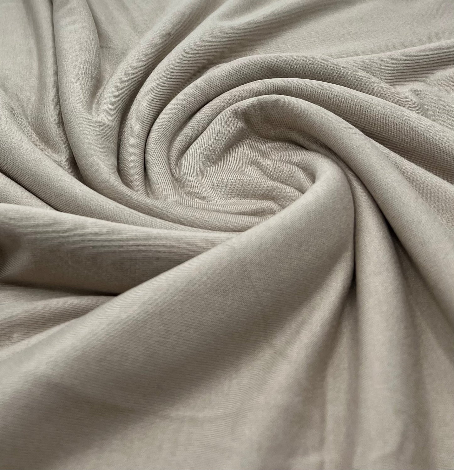 Plain Stone Viscose Elastane Fabric 4 Way Stretch Jersey - T9 Fabrics
