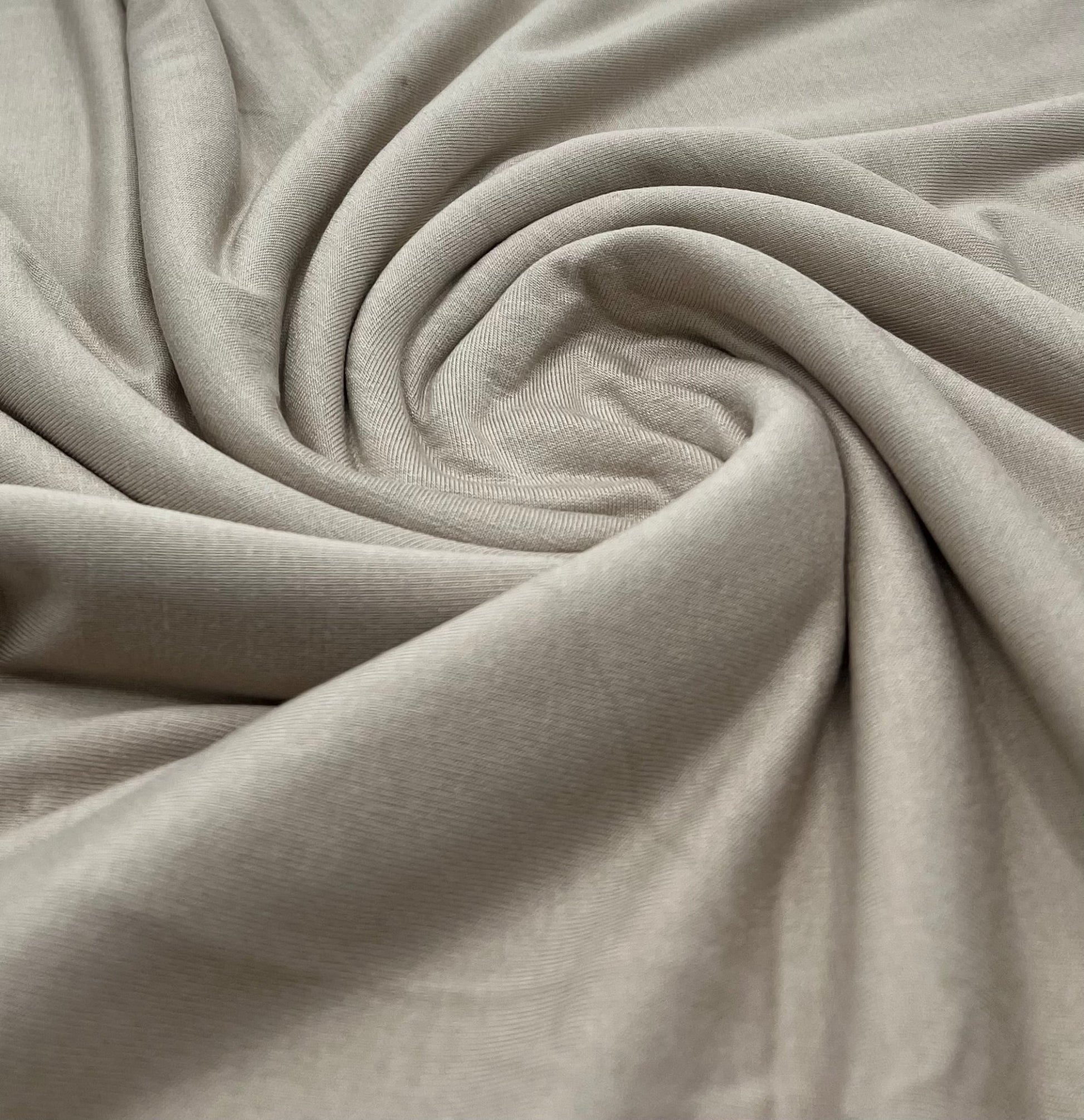 Plain Stone Viscose Elastane Fabric 4 Way Stretch Jersey - T9 Fabrics