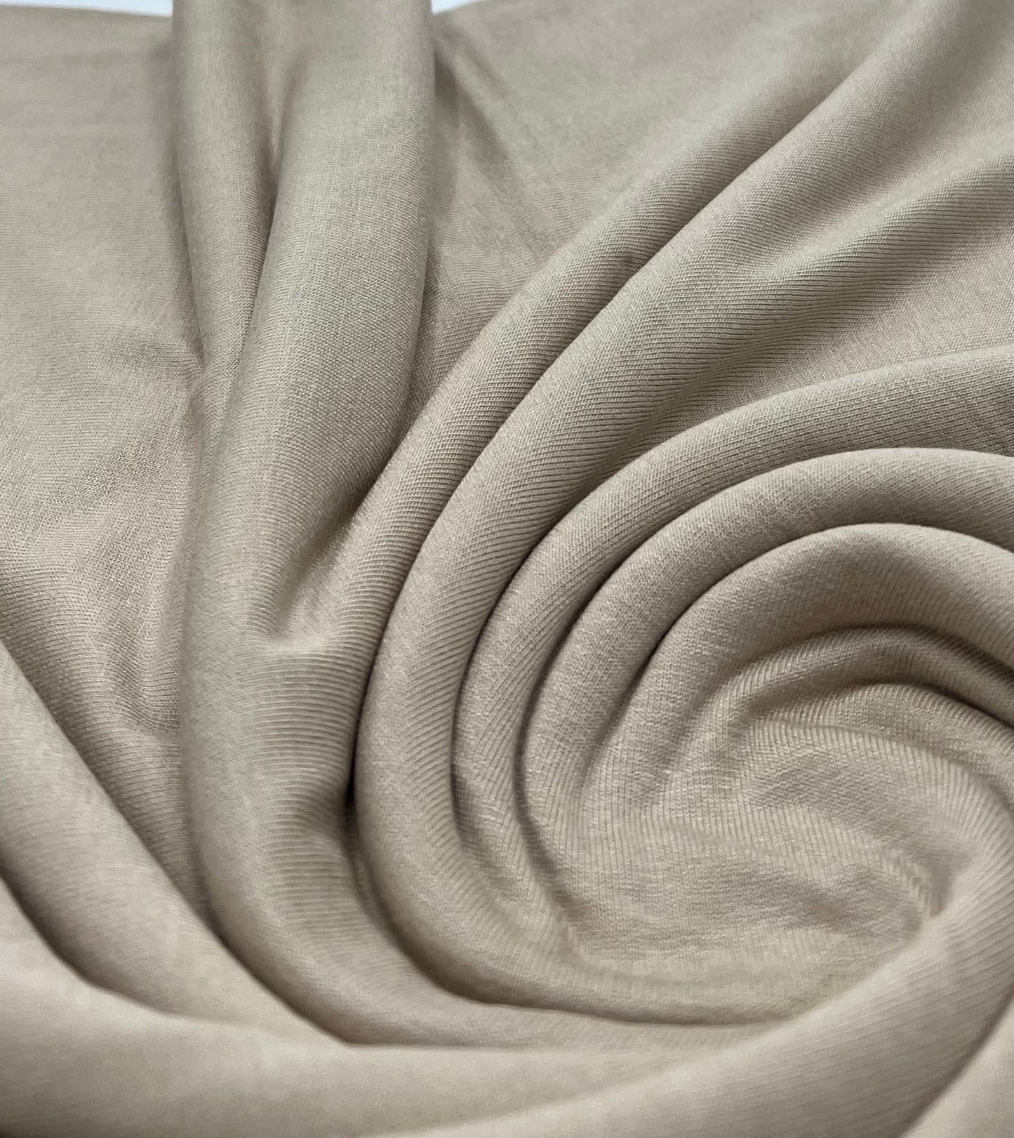 Plain Stone Viscose Elastane Fabric 4 Way Stretch Jersey - T9 Fabrics