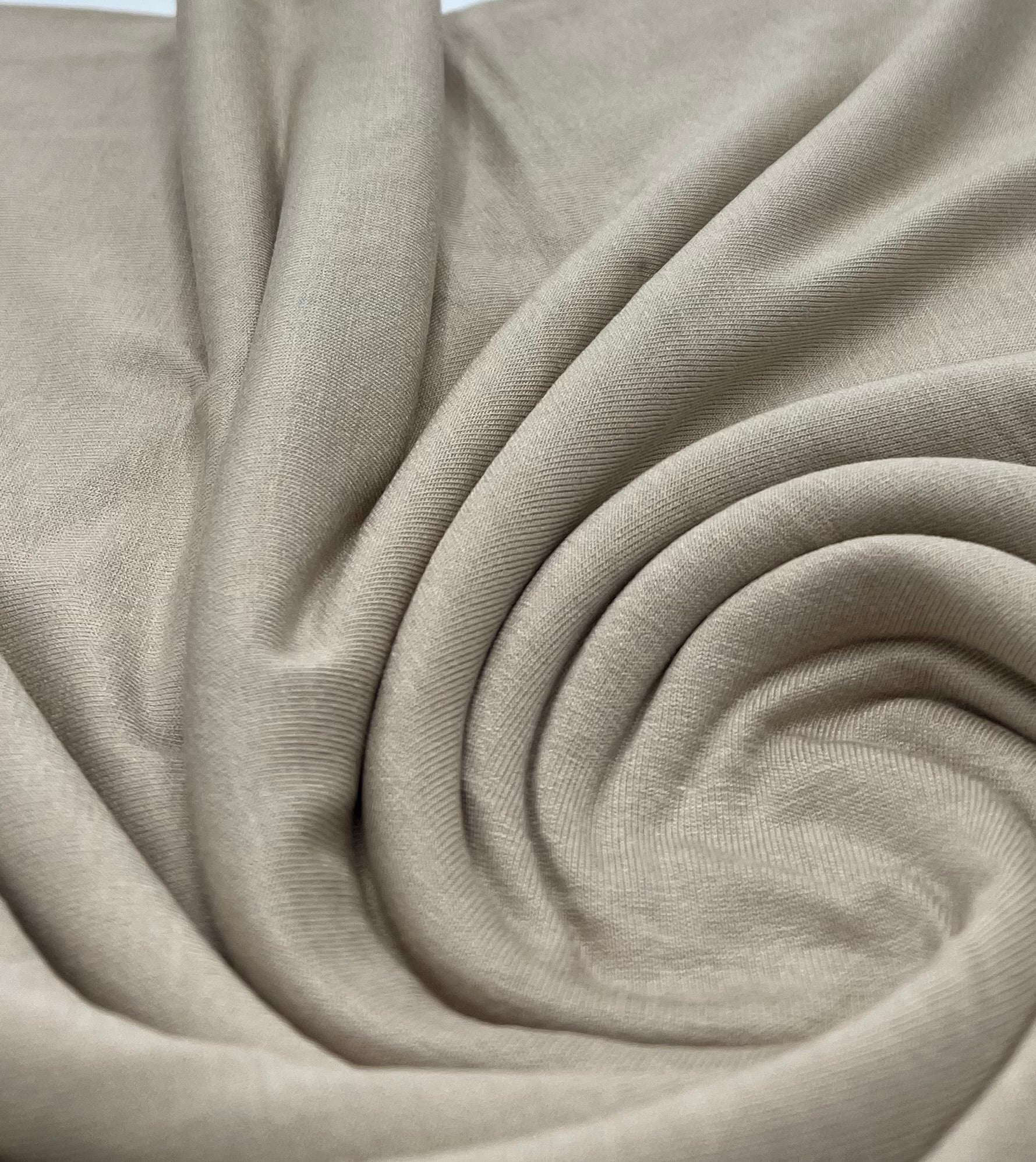 Plain Stone Viscose Elastane Fabric 4 Way Stretch Jersey - T9 Fabrics