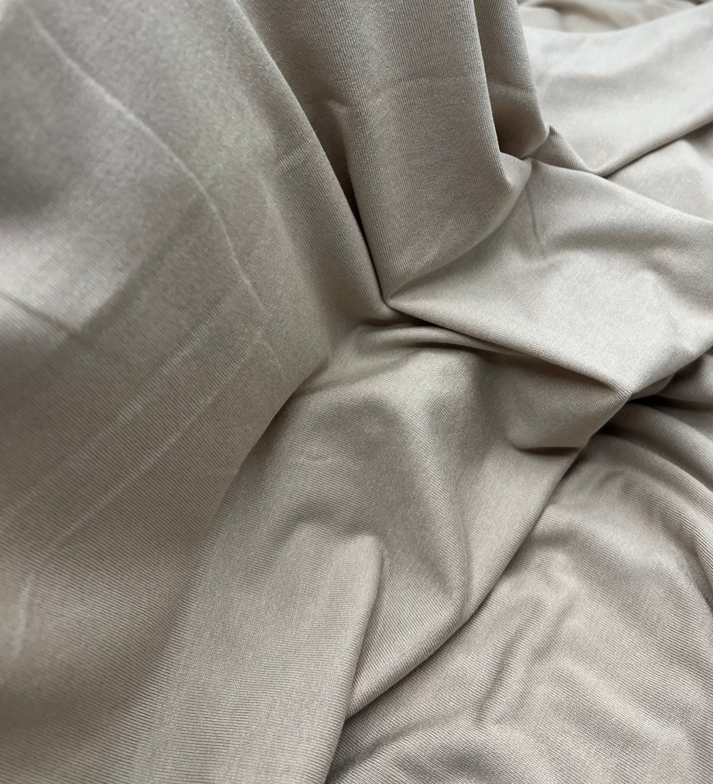 Plain Stone Viscose Elastane Fabric 4 Way Stretch Jersey - T9 Fabrics