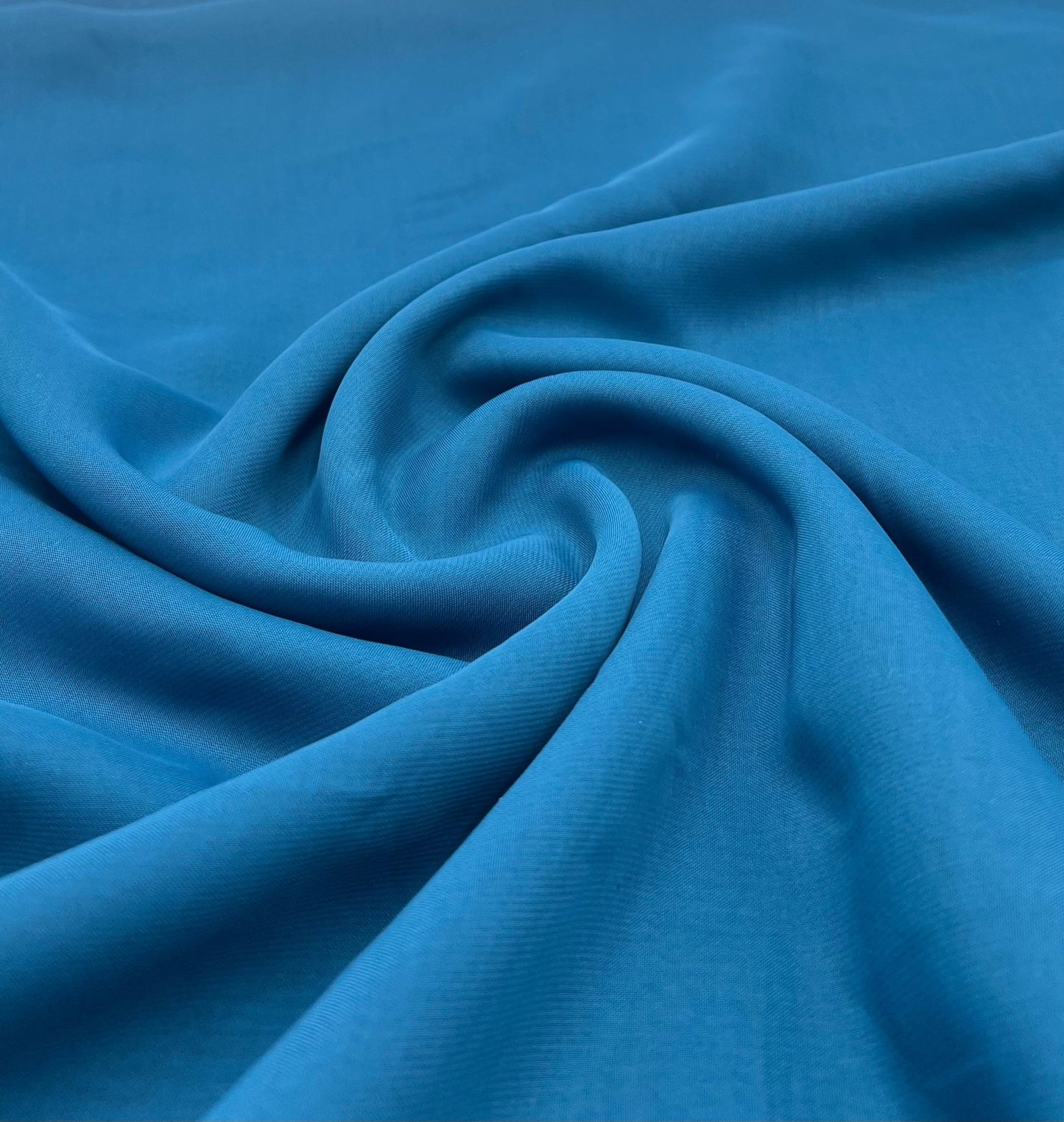 Plain Teal Blue Chiffon Sheer Dress Bridal Fabric - T9 Fabrics