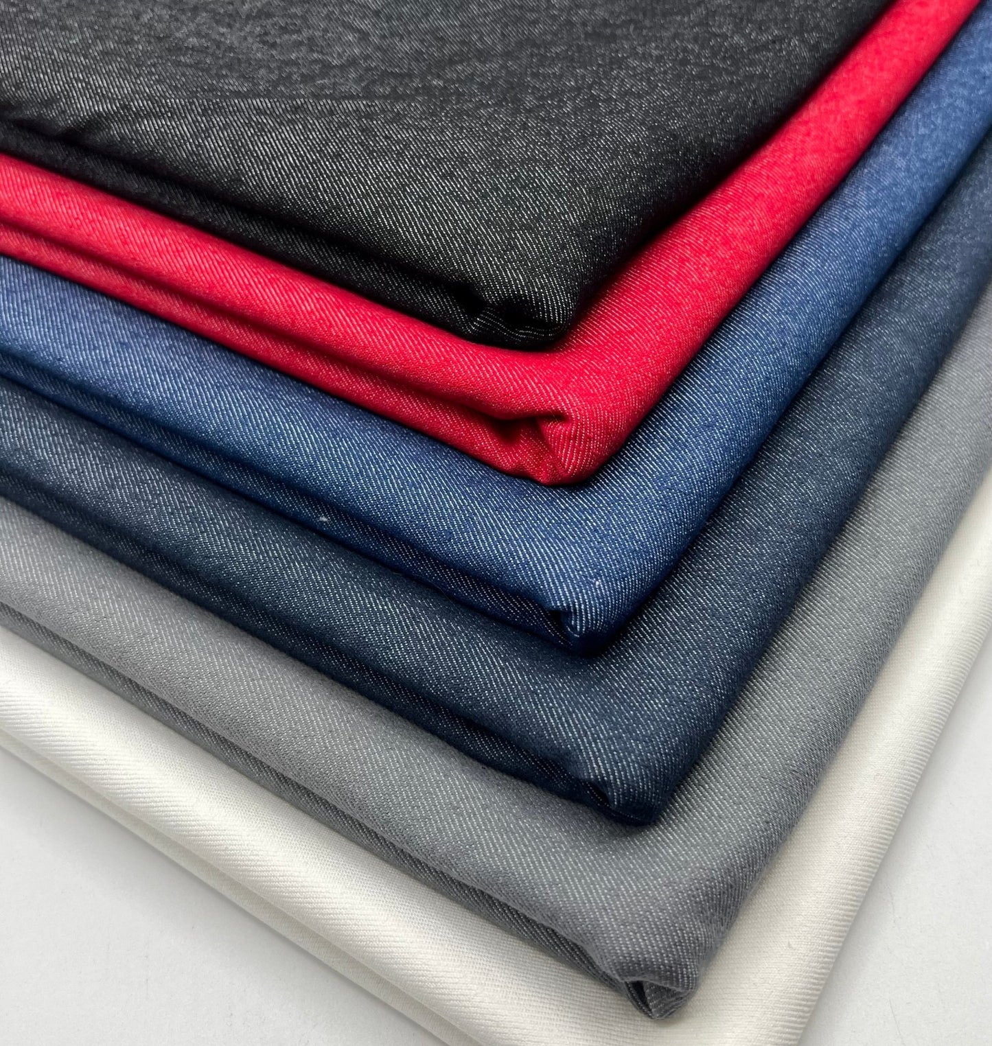 Plain Washed Stretch Denim 280GSM - T9 Fabrics