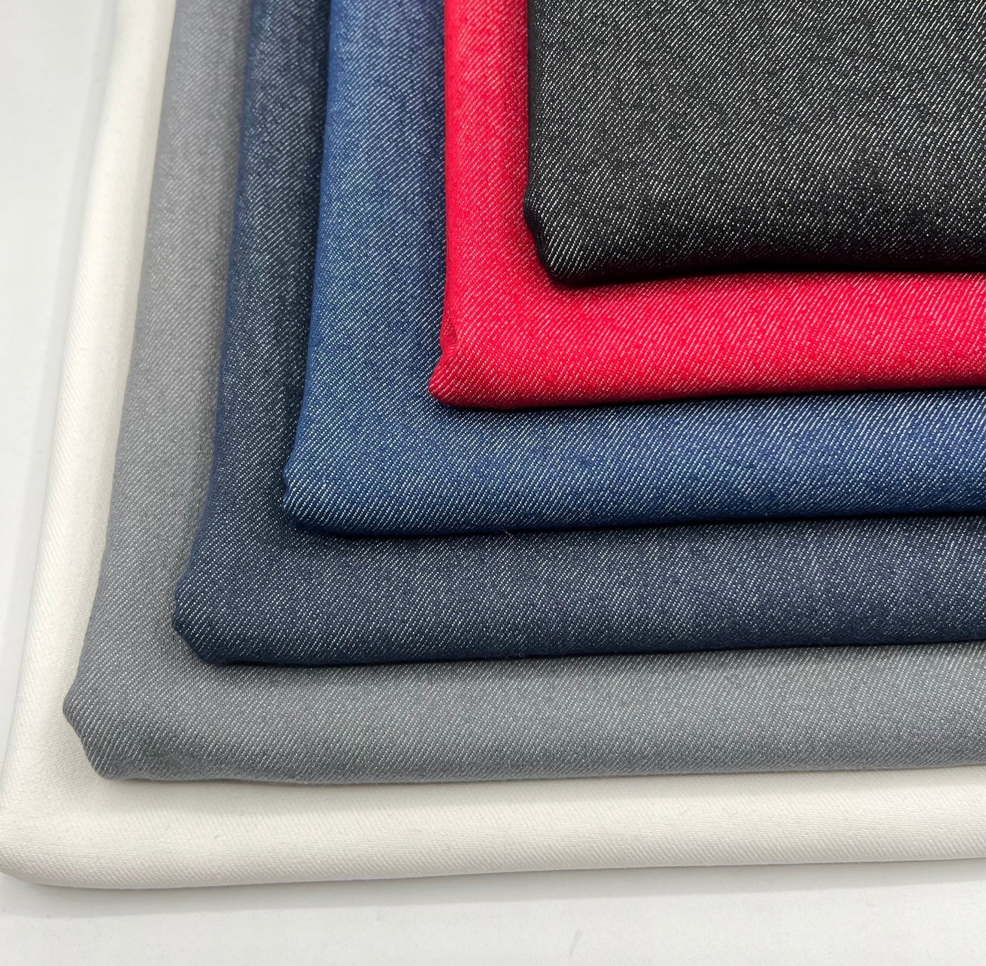 Plain Washed Stretch Denim 280GSM - T9 Fabrics