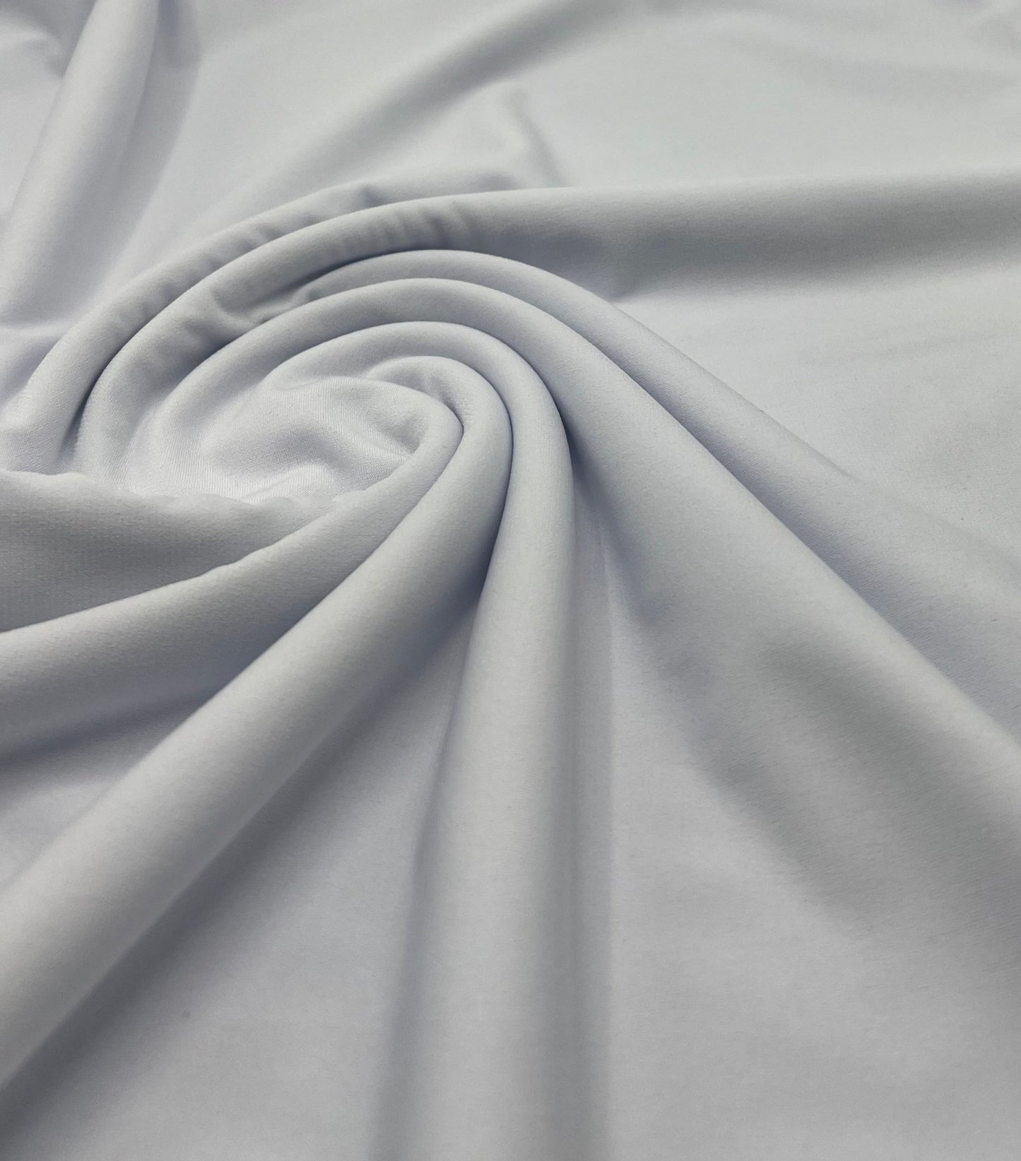 Plain White ITY 4 Way Stretch Fabric - T9 Fabrics