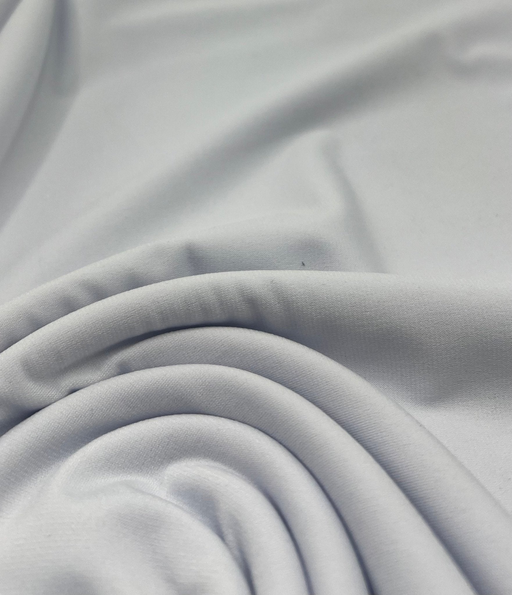 Plain White ITY 4 Way Stretch Fabric - T9 Fabrics