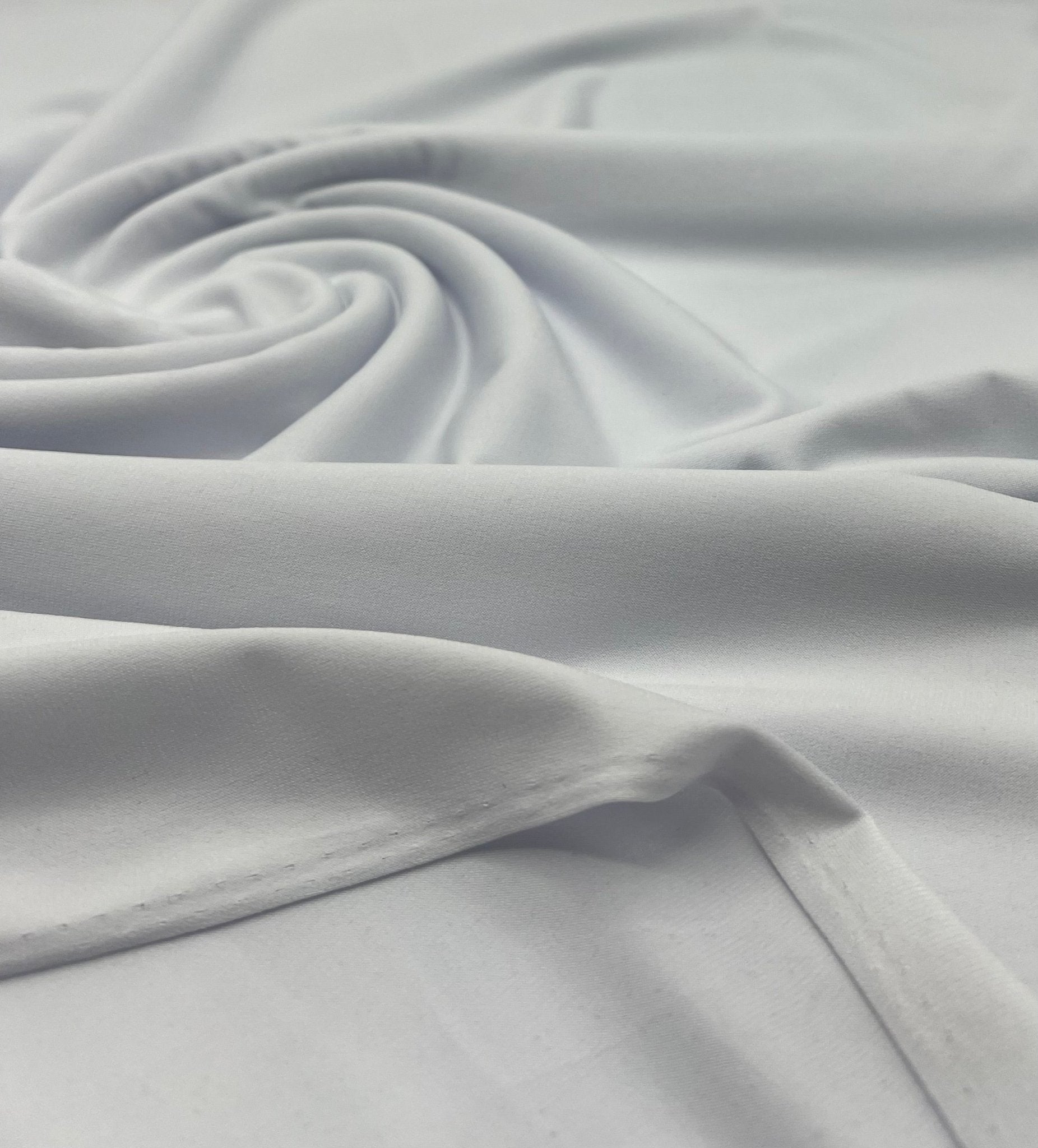 Plain White ITY 4 Way Stretch Fabric - T9 Fabrics