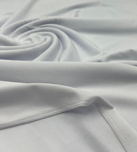 Plain White ITY 4 Way Stretch Fabric - T9 Fabrics