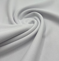Plain White Scuba Crepe Stretch Jersey Fabric 4 Way Stretch - T9 Fabrics