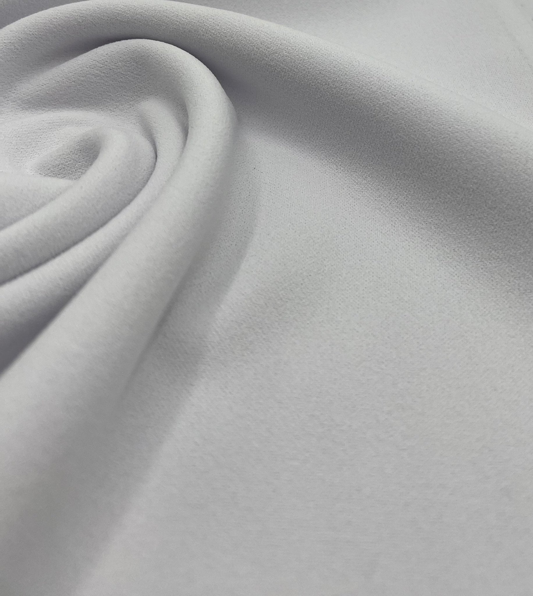 Plain White Scuba Crepe Stretch Jersey Fabric 4 Way Stretch - T9 Fabrics