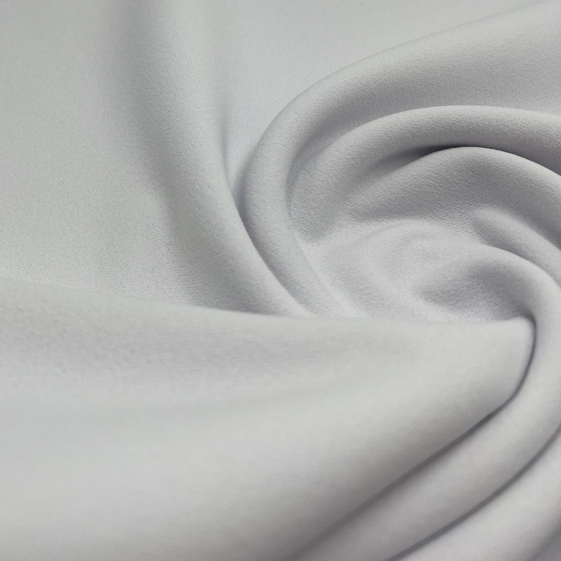 Plain White Scuba Crepe Stretch Jersey Fabric 4 Way Stretch - T9 Fabrics