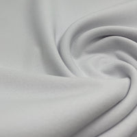 Plain White Scuba Crepe Stretch Jersey Fabric 4 Way Stretch - T9 Fabrics