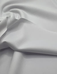 Plain White Scuba Crepe Stretch Jersey Fabric 4 Way Stretch - T9 Fabrics