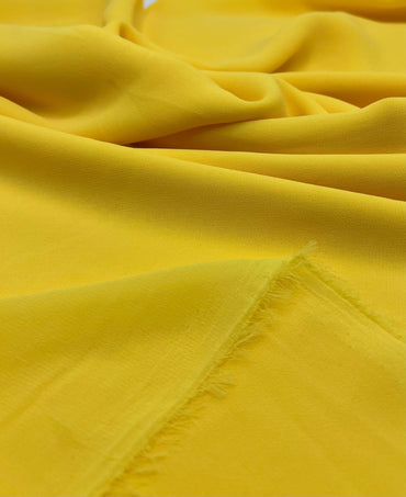 Plain Yellow Chiffon Sheer Dress Bridal Fabric - T9 Fabrics