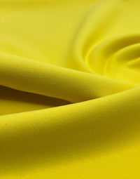Plain Yellow Scuba Crepe Stretch Jersey Fabric 4 Way Stretch - T9 Fabrics