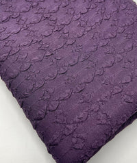 Plum Bubble Textured Jacquard Stretch Fabric - T9 Fabrics