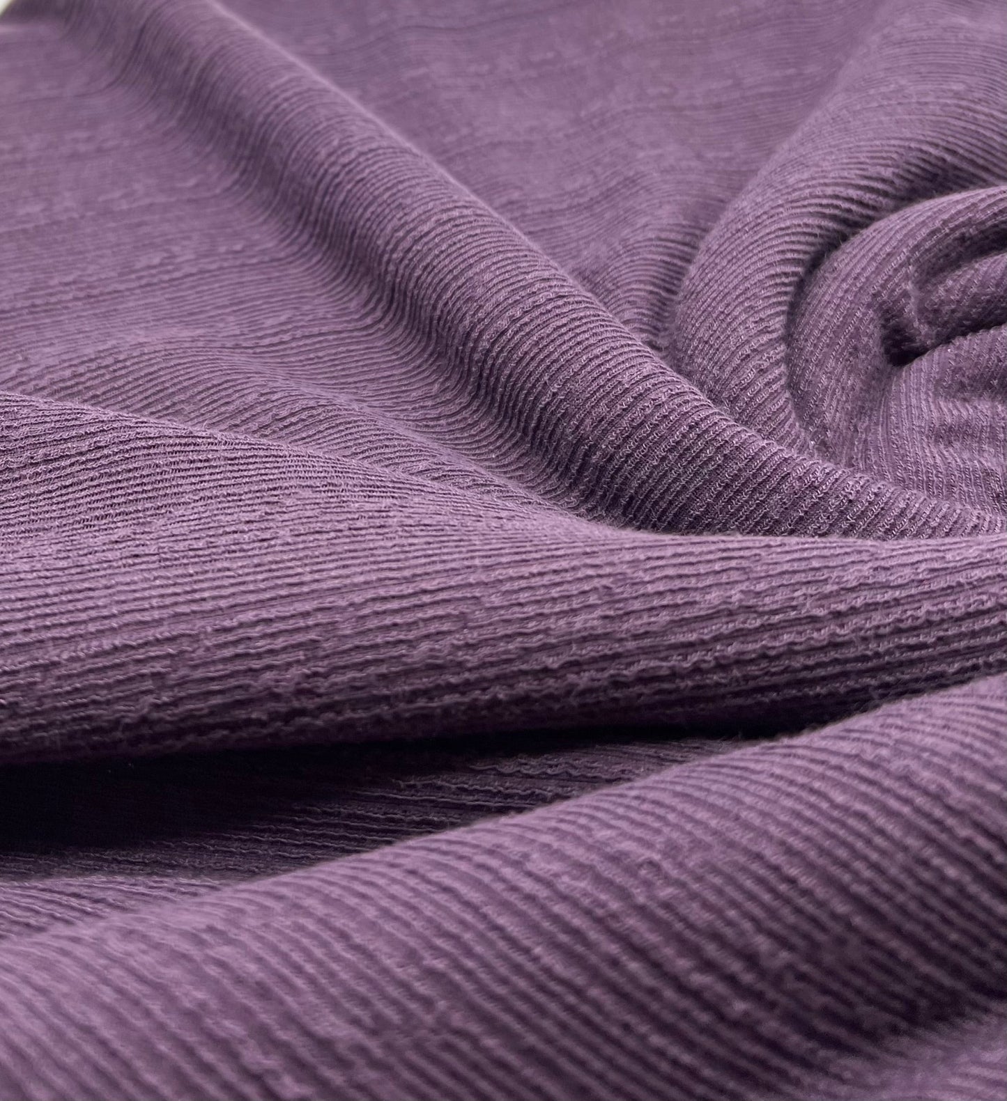 Plum Soft Striped Textured Stretch Fabric - T9 Fabrics