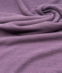 Plum Soft Striped Textured Stretch Fabric - T9 Fabrics