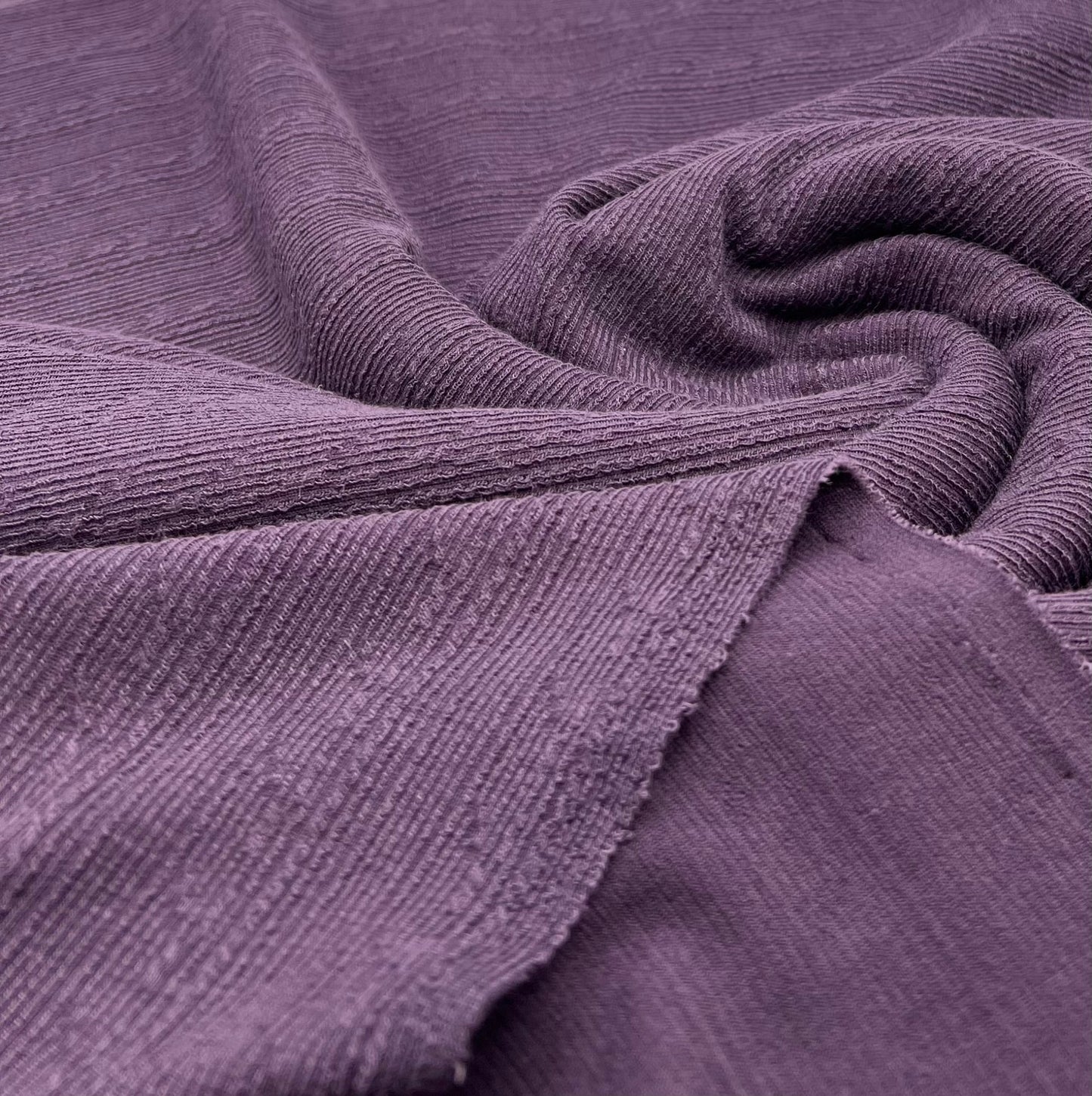 Plum Soft Striped Textured Stretch Fabric - T9 Fabrics