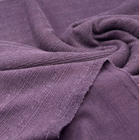 Plum Soft Striped Textured Stretch Fabric - T9 Fabrics