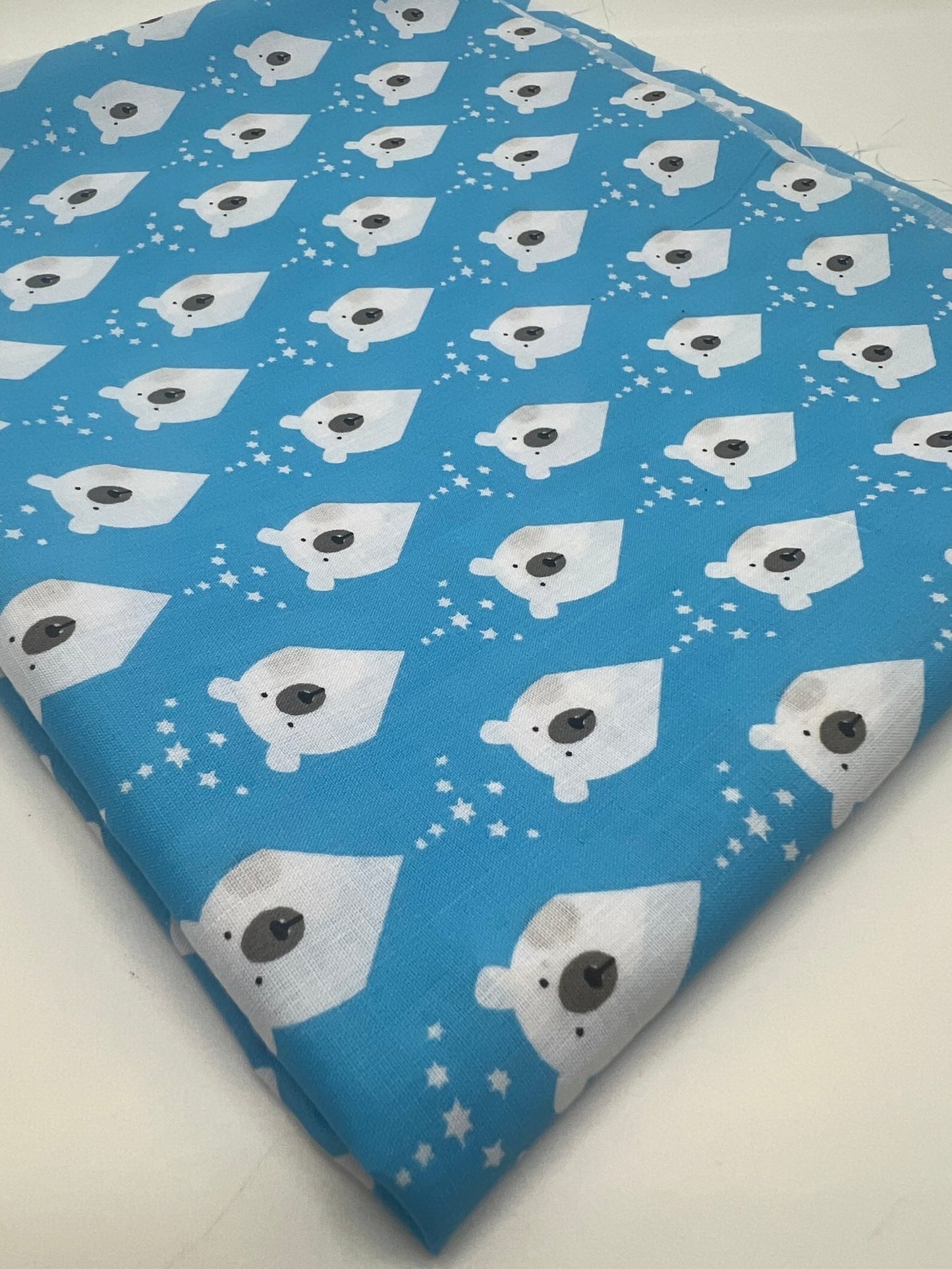 Polar Bear Printed Poly Cotton 90 GSM 80/20 44 Inch Non Stretch - T9 Fabrics
