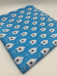 Polar Bear Printed Poly Cotton 90 GSM 80/20 44 Inch Non Stretch - T9 Fabrics
