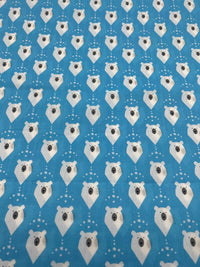 Polar Bear Printed Poly Cotton 90 GSM 80/20 44 Inch Non Stretch - T9 Fabrics